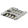 Konektor pro karty Micro SIM push-pull SMT PIN:8