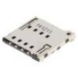 Konektor pro karty Micro SIM push-push SMT PIN:8