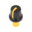 Knoflík s ukazatelem ABS Pr.hříd:6mm Ø16x14,4mm černá