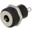 Zásuvka napájecí DC vidlice 3,4/1,4mm pájení 500mA 12VDC