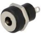Zásuvka napájecí DC vidlice 3,4/1,4mm pájení 500mA 12VDC