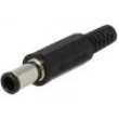 Zástrčka napájecí DC zásuvka 5,5/3,3/1mm s vývodkou na kabel