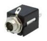 Zásuvka Jack 6,3mm zásuvka stereo póly:3 přímý pájení