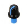 Knoflík s ukazatelem ABS Pr.hříd:6mm Ø16x14,4mm černá