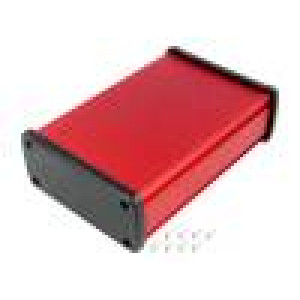 Kryt univerzální X:115,1mm Y:169mm Z:51,6mm hliník červená