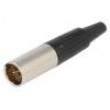 AG4M Zástrčka XLR mini vidlice PIN:4 na kabel pájení přímý 3,5mm