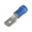 Konektor plochý 6,3mm 0,8mm kolík 1÷2,5mm2 krimpovací modrá