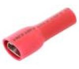 Konektor plochý 4,8mm 0,8mm zásuvka 0,5÷1,5mm2 krimpovací