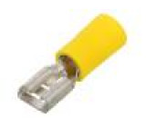 Konektor plochý 6,3mm 0,8mm kolík 2,5÷6mm2 krimpovací  