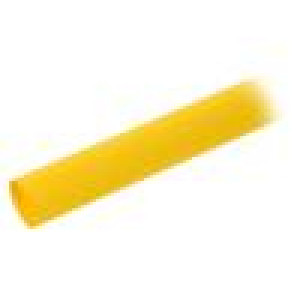 Teplem smrštitelná trubička 2: 1 12,7mm L: 1,2m žlutá 5ks.
