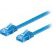 Patch cord U/UTP 6a lanko Cu PVC modrá 0,5m 32AWG