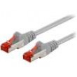 Patch cord S/FTP 6 lanko CCA PVC šedá 0,25m 27AWG