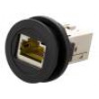 Zásuvka RJ45 22mm IP20 barva černá -25÷70°C Ø22,3mm