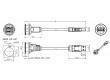 Zásuvka USB 3.0 A/A 22mm IP20 barva černá -25÷70°C