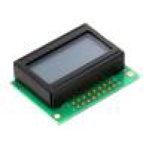 Zobrazovač: LCD alfanumerický STN Positive 8x2 LED PIN:16