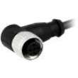 Konektor M12 0,5m zásuvka PIN:4 úhlové 90° s kabelem vodiče