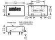 AM3T-1215D-RVZ Převodník: DC/DC 3W Uvst:9÷18V Uvýst:15VDC Uvýst2:-15VDC