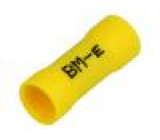 Spojka 4÷6mm2 krimpovací na kabel izolovaná pocínovaný žlutá