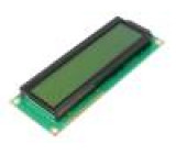 Zobrazovač: LCD alfanumerický STN Positive 16x2 zelená LED