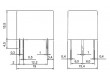 RM50-P-03 Relé elektromagnetické SPDT Ucívky:3VDC 10A/240VAC 15A/24VDC