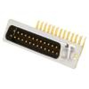 D-Sub PIN: 25 zásuvka vidlice na PCB úhlové 90° THT UNC4-40