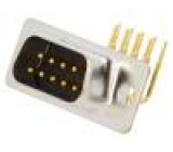 D-Sub PIN: 9 zásuvka vidlice na PCB úhlové 90° THT UNC4-40