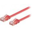 Patch cord U/UTP 6 lanko Cu PVC červená 2m 32AWG