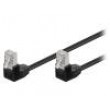 Patch cord F/UTP 5e lanko CCA PVC černá 5m 26AWG tienený