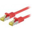 Patch cord S/FTP 6a lanko Cu LSZH červená 3m 26AWG