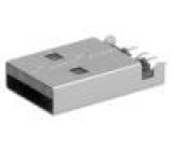 Zástrčka USB A vidlice na PCB SMT PIN:4 vodorovné V: USB 2.0