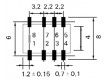 IM43GR Relé elektromagnetické DPDT Ucívky:5VDC 0,5A/125VAC 2A/30VDC