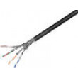 Kabel S/FTP 6 externí licna CCA 4x2x27AWG PE černá
