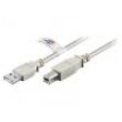 Kabel USB 2.0 USB A vidlice,USB B vidlice 5m šedá Žíla: Cu