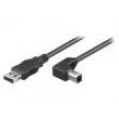 Kabel USB 2.0 USB A vidlice, USB B vidlice 3m černá 480Mbps