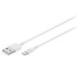 Kabel USB 2.0 USB A vidlice, vidlice Apple Lightning 0,5m