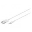 Kabel USB 2.0 USB A vidlice, vidlice Apple Lightning 3m bílá