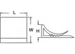 Samolepící držák PVC bílá Použití: k připevnění kabelů