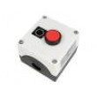 Ovládací krabička NC červená IP67 Tlačítko: plochý -25÷70°C