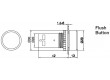 Přepínač: tlačítkový 1-polohové NC 1A/240VAC 0,3A/24VDC 22mm