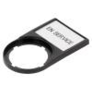 Bezel with description label Man.series: M22 30x50mm