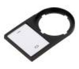 Bezel with description label Man.series: M22 30x50mm