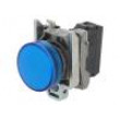Kontrolka 22mm Podsv: ZBVM plochá IP66 barva modrá 230÷240VAC
