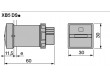 Operating time counter 22mm IP66 12÷24VAC Man.series: XB4,XB5