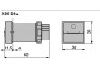 Operating time counter 22mm IP66 230÷240VAC -25÷70°C 22mm