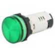 Kontrolka 22mm Podsv: LED 24V AC/DC plochá IP65 barva zelená
