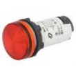 Kontrolka 22mm Podsv: LED 24V AC/DC plochá IP65 barva červená