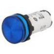 Kontrolka 22mm Podsv: LED 24V AC/DC plochá IP65 barva modrá
