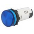 Kontrolka 22mm Podsv: LED 230V AC plochá IP65 barva modrá