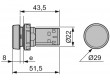 Přepínač: tlačítkový 1-polohové NC 0,3A/240VAC 0,1A/250VDC