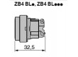 Přepínač: tlačítkový 1-polohové 22mm zelená Podsv: není IP66